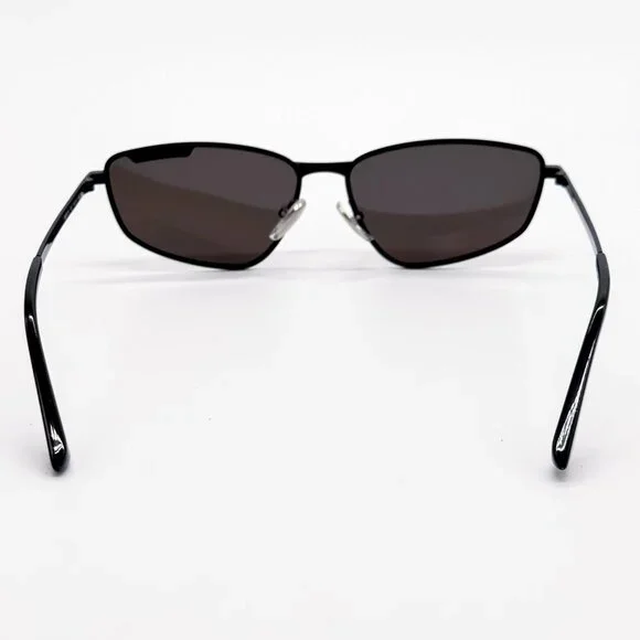 NEW BALENCIAGA BB0277S 001 SUNGLASSES UNISEX BLACK GREY OVAL EYEWEAR BALENCIAGA